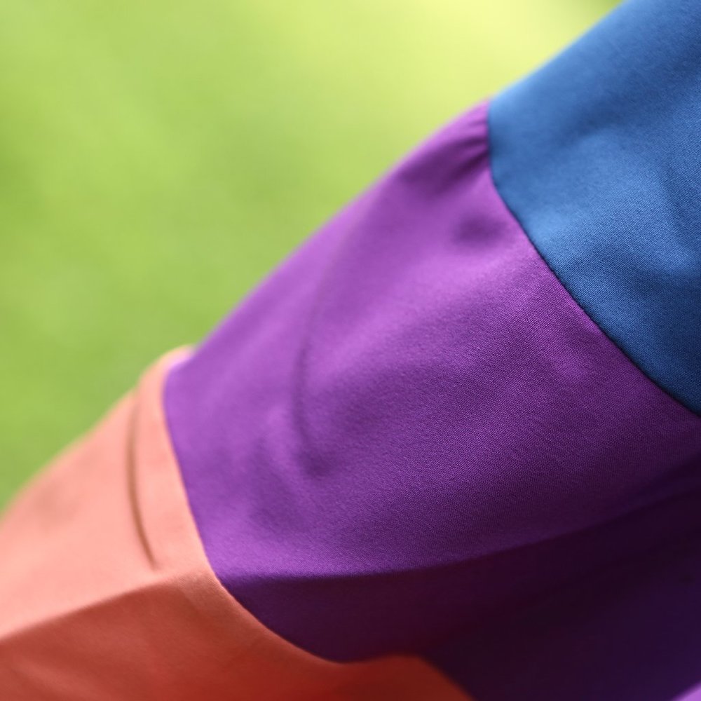 Modcloth Sundress- Blue, Magenta, Orange